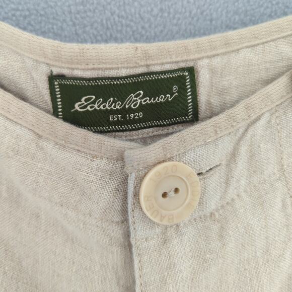 Eddie Bauer Pants Womens 4 Pure Linen High Rise Wide Leg Lagenlook Minimalist - Picture 3 of 10